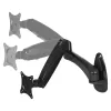 ARCTIC W1-3D - Monitor Wall Mount with Gas Lift Technology, 8 kg, 33 cm (13 inch), 81.3 cm (32 inch), 75 x 75 mm, 100 x 100 mm, Czarny