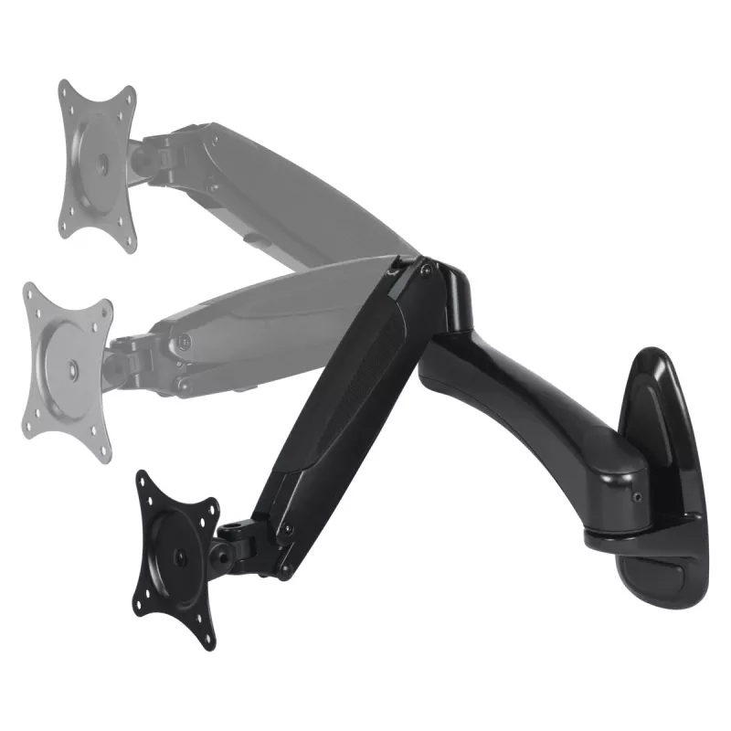 ARCTIC W1-3D - Monitor Wall Mount with Gas Lift Technology, 8 kg, 33 cm (13 inch), 81.3 cm (32 inch), 75 x 75 mm, 100 x 100 mm, Czarny