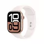 APPLE Watch Series 10 GPS 46mm Koperta ze złoconego aluminium w kolorze Rose Gold z paskiem Light Blush Sport - M/L