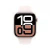 APPLE Watch Series 10 GPS 46mm Koperta ze złoconego aluminium w kolorze Rose Gold z paskiem Light Blush Sport - M/L