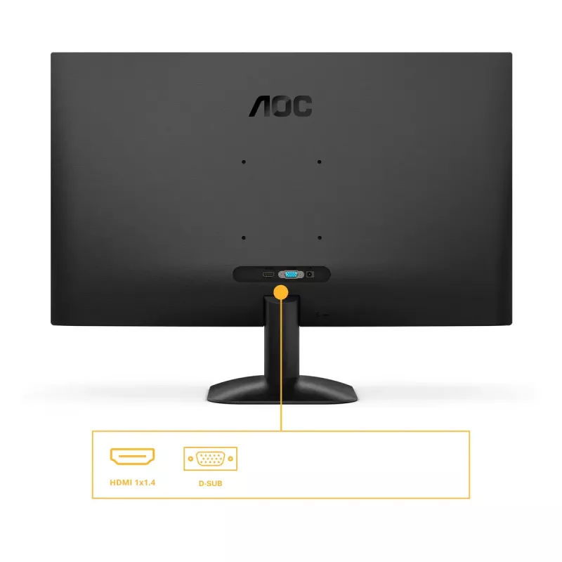 Monitor komputerowy AOC B3 24B35HM2 60,5 cm (23,8 cala) 1920 x 1080 pikseli Full HD LED Czarny