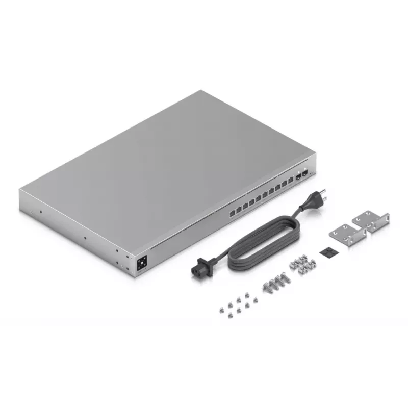 UBIQUITI NETWORKS Unifi Switch USW-PRO-XG-10-POE 1U, profesjonalny przełącznik 10-portowy, L3