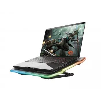 Trust GXT 1126 Aura podkładka chłodząca pod laptopa 43,2 cm (17 cali) 700 obr./min czarna
