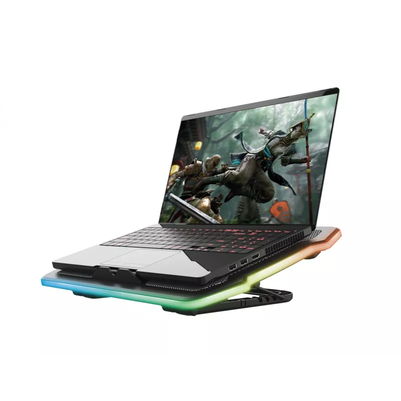Trust GXT 1126 Aura podkładka chłodząca pod laptopa 43,2 cm (17 cali) 700 obr./min czarna
