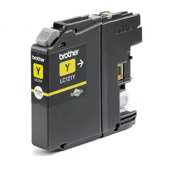 Wkład atramentowy Brother LC-121Y 1 szt. Oryginalny Żółty