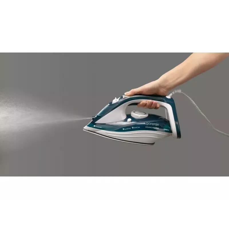 Żelazko parowe Gorenje SIH2800TQC Ceramiczna stopa 2800 W Niebieski