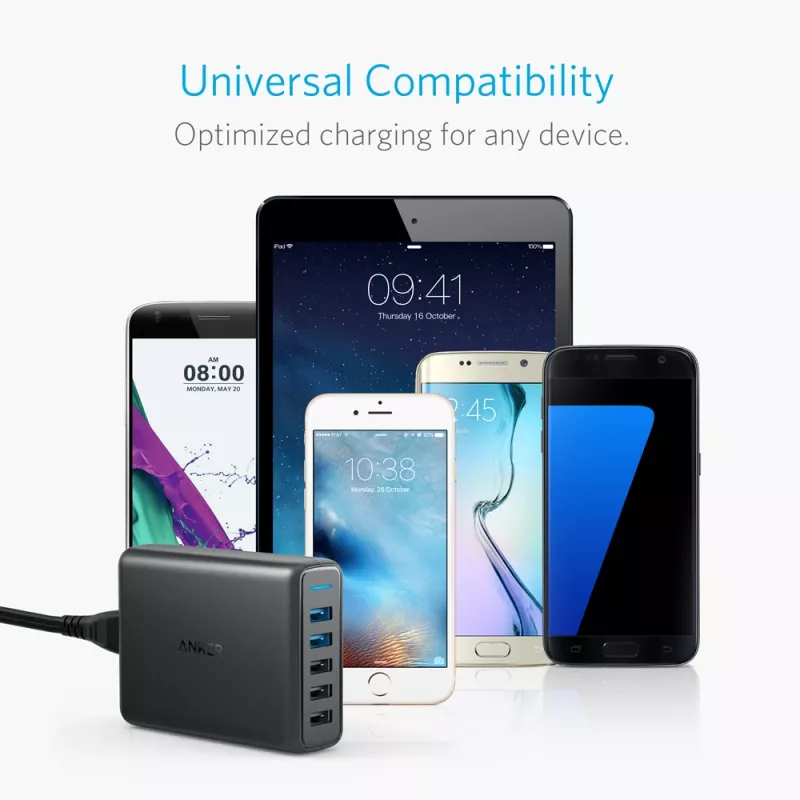 ANKER Powerport Speed 5 2x Quick Charge 3.0 Eu Czarny