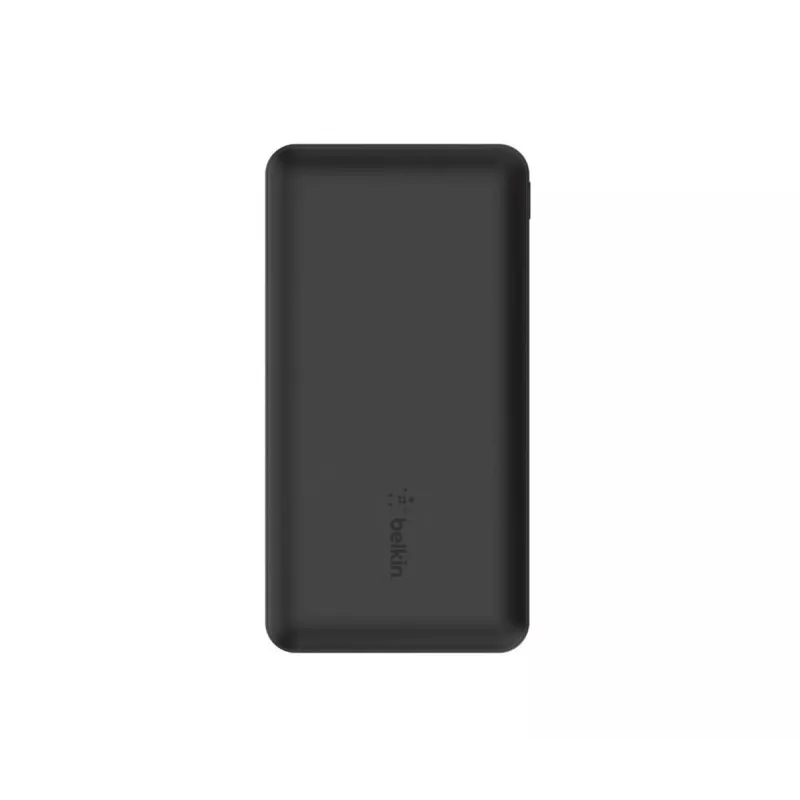 BELKIN 10k Power Bank z USB-C 15 W, dwoma USB-A, kablem USB-A do C 15 cm, czarny