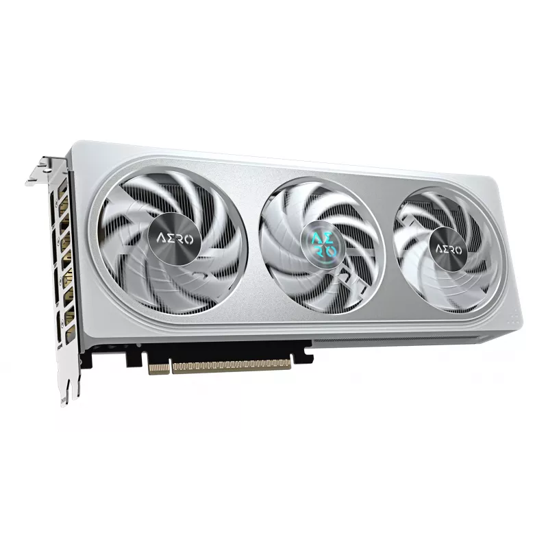 Karta graficzna GIGABYTE GeForce RTX 5060 Ti AERO OC 16G – 16 GB GDDR7, 128-bit, PCI-E 5.0, zegar rdzenia 2647 MHz, 3 x DisplayPort, 1 x HDMI, GV-N506TAERO OC-16GD