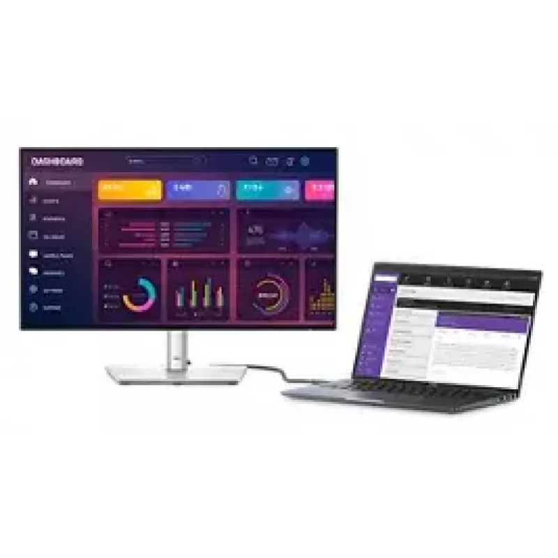 Monitor komputerowy DELL UltraSharp U2424HE 60,5 cm (23,8 cala) 1920 x 1080 pikseli Full HD LCD Czarny, Srebrny