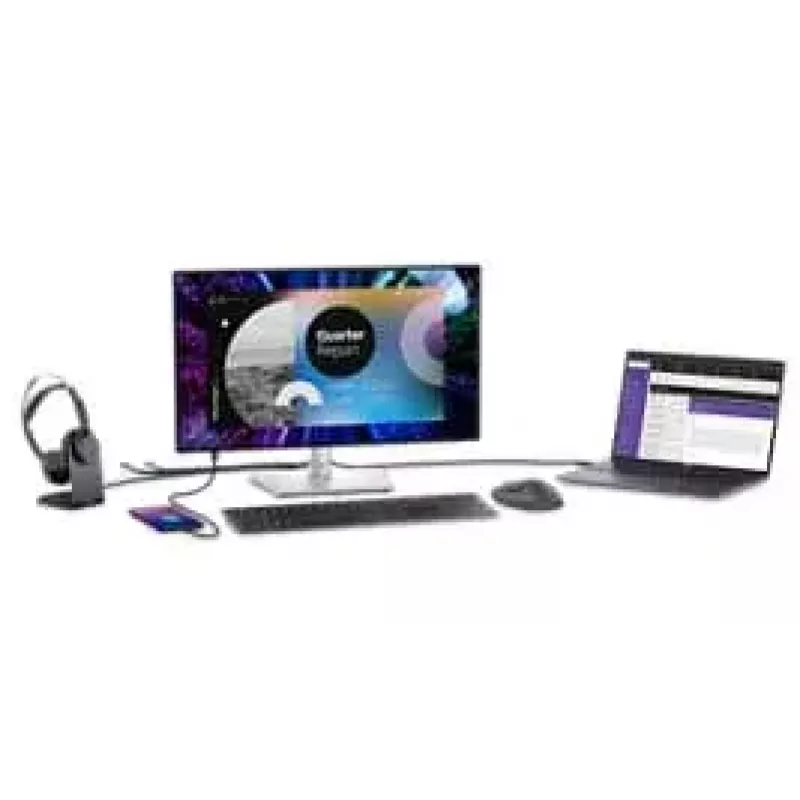 Monitor komputerowy DELL UltraSharp U2424HE 60,5 cm (23,8 cala) 1920 x 1080 pikseli Full HD LCD Czarny, Srebrny