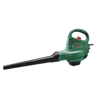 Dmuchawa ręczna Bosch Universal GardenTidy 2300 — 2300 W, 576 m³/h, worek zbiorczy 45 L, 185–285 km/h, funkcja rozdrabniania