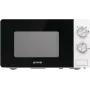 Gorenje Mikrovågsugn MO17E1W, Wolnostojąca, Kuchenka mikrofalowa solo, 17 L, 700 W, Wbudowany wyświetlacz, LED
