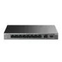 Przełącznik niezarządzalny TP-LINK LS1210GP 10-portowy Gigabit, 8× PoE+ (61 W łącznie), 1× SFP, 9× RJ‑45 Gigabit