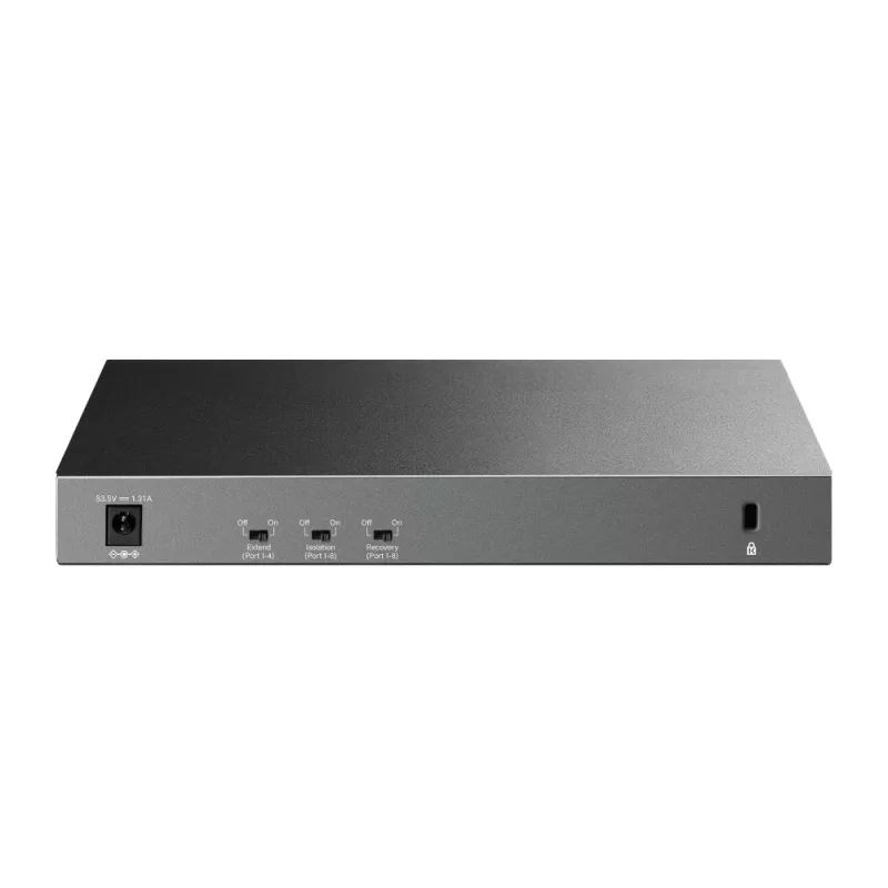 Przełącznik niezarządzalny TP-LINK LS1210GP 10-portowy Gigabit, 8× PoE+ (61 W łącznie), 1× SFP, 9× RJ‑45 Gigabit