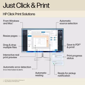 HP Designjet T250 24-calowy ploter, edycja 2025, termiczny atramentowy, 2400 x 1200 DPI, JPEG, URF, czarny, cyjan, magenta, żółty, 2400 x 1200 DPI, 1 (cyjan, magenta, żółty, czarny)