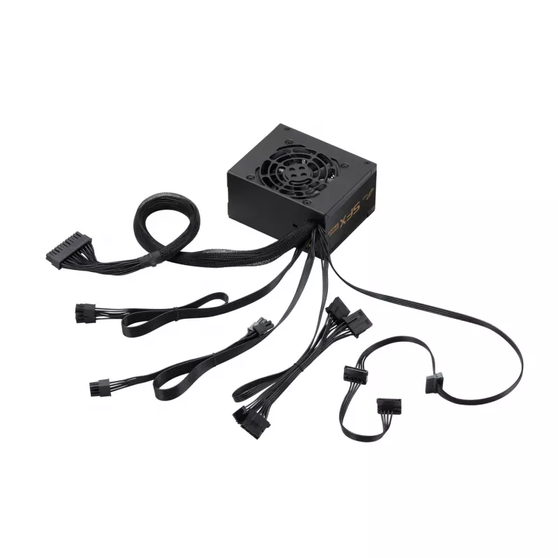 FSP SFX PRO 450W Zasilacz SFX SFX3.3 Czarny, 450 W, 100 - 240 V, 50 - 60 Hz, 6 A, 2,5 A, Active
