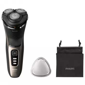 Golarka elektryczna Philips 3000 Series S3242/12 — rotacyjna 3-głowicowa, mokro i sucho, 60 min pracy, litowo-jonowa