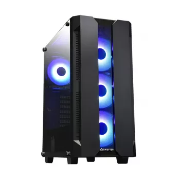 Obudowa PC CHIEFTEC GS-01B-OP Tower Czarna — hartowane szkło, wentylatory RGB, obsługuje ATX/Micro-ATX, GPU do 320 mm
