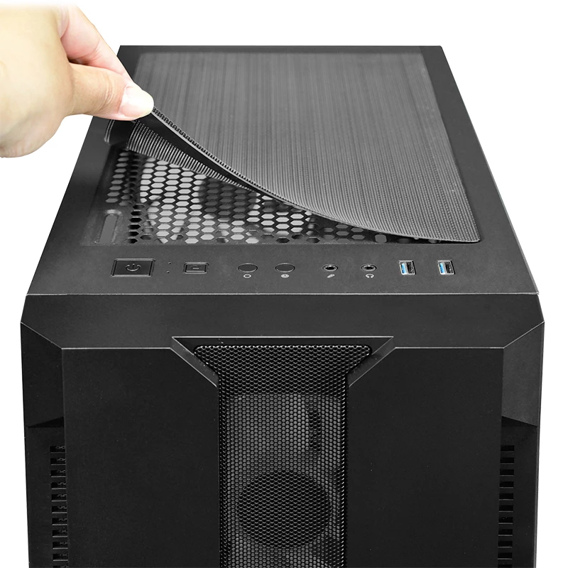 Obudowa PC CHIEFTEC GS-01B-OP Tower Czarna — hartowane szkło, wentylatory RGB, obsługuje ATX/Micro-ATX, GPU do 320 mm