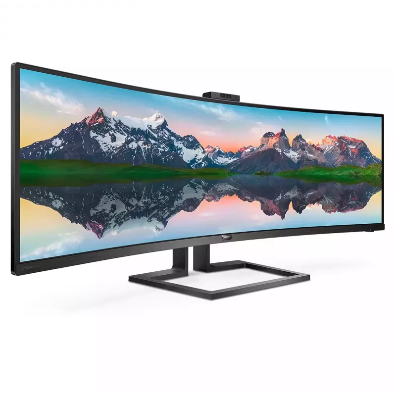 Philips P Line 32:9 SuperWide zakrzywiony wyświetlacz LCD 499P9H/00, 124 cm (48,8 cala), 5120 x 1440 pikseli, UltraWide Dual Quad HD, LCD, 5 ms, Czarny