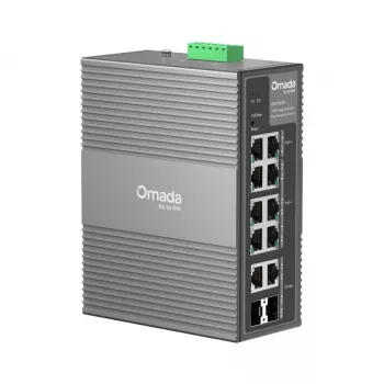 TP-Link Omada 10-Port Switch Gigabit Ethernet Przemysłowy Łatwy w Zarządzaniu z 6 Portami PoE+ i 2 Portami PoE++