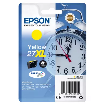 Epson Alarm clock Singlepack żółty 27XL DURABrite Ultra Ink