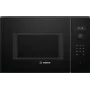 Wbudowana kuchenka mikrofalowa solo Bosch Serie 6 BFL554MB0 – 900 W, 25 l, sterowanie pokrętłem i dotykowe, czarna