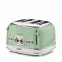 Ariete 156 4 Slice Vintage Toaster, 1600 W, 6 poziomów opiekania, stal nierdzewna malowana w kolorze pastelowej zieleni, bez koszyków do kanapek. Zielony
