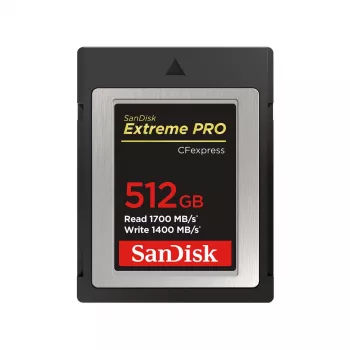 WESTERN DIGITAL SanDisk CF Express Extreme Pro 512 GB, odczyt 1700 MB/s, zapis 1400 MB/s