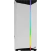 Obudowa PC AEROCOOL Bionic Midi Tower Biała — ATX, szkło hartowane, 2x wnęki 3,5 cala, 6x 2,5 cala, GPU 297 mm, niebieski LED