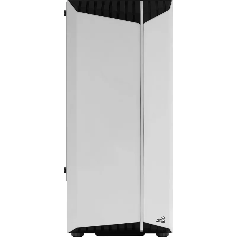 Obudowa PC AEROCOOL Bionic Midi Tower Biała — ATX, szkło hartowane, 2x wnęki 3,5 cala, 6x 2,5 cala, GPU 297 mm, niebieski LED