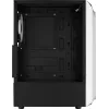 Obudowa PC AEROCOOL Bionic Midi Tower Biała — ATX, szkło hartowane, 2x wnęki 3,5 cala, 6x 2,5 cala, GPU 297 mm, niebieski LED