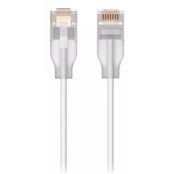Kabel krosowy Ethernet UBIQUITI UACC-Cable-Patch-EL 0,3 m Cat6 2,5Gbps PoE++ biały