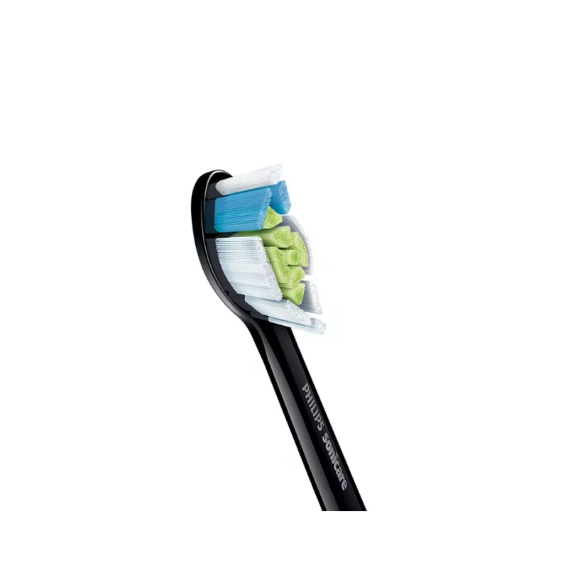 Końcówki wymienne do szczoteczki do zębów Philips HX6064/88 Optimal biały — 4 szt., czarne, średnie włókna, 62 000 ruchów/min