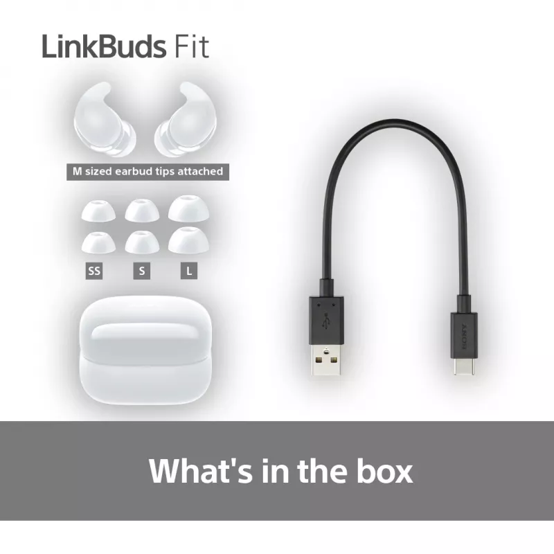 Sony LinkBuds Fit WFLS910NW słuchawki/zestaw słuchawkowy Bezprzewodowe Douszne Rozmowy/Muzyka Bluetooth Biały
