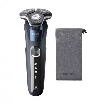 Philips SHAVER Series 5000 S5885/10 golarka męska, golarka rotacyjna, trymer, czarny, niebieski