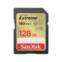 WESTERN DIGITAL SanDisk Extreme SDHC Memory Card 128 GB 180 MB/s 90 MB/s UHS-I Class 10 U3 V30