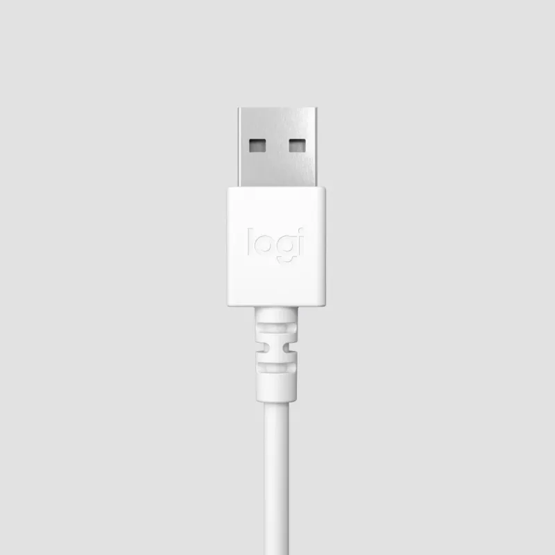 LOGITECH Zestaw słuchawkowy - H390 - USB-A - Biało-kremowy