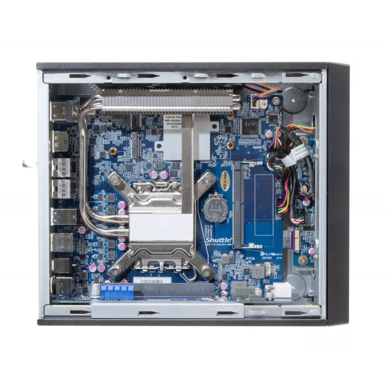 Shuttle XPC slim Barebone XH610G2 - S1700, Intel H610, 1xDP, 2xHDMI, 2 gniazda PCIe (1x 16X i 1x X1), 2x Intel LAN (1G + 2.5G), 8x USB, 1x 2.5 cala, 3x M.2, praca ciągła 24/7
