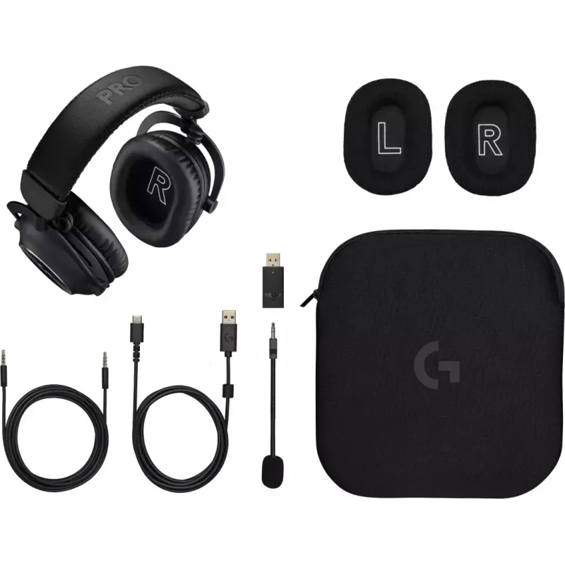 LOGITECH Pro X 2 Lightspeed Bezprzewodowy Zestaw Słuchawkowy do Gier - Czarny