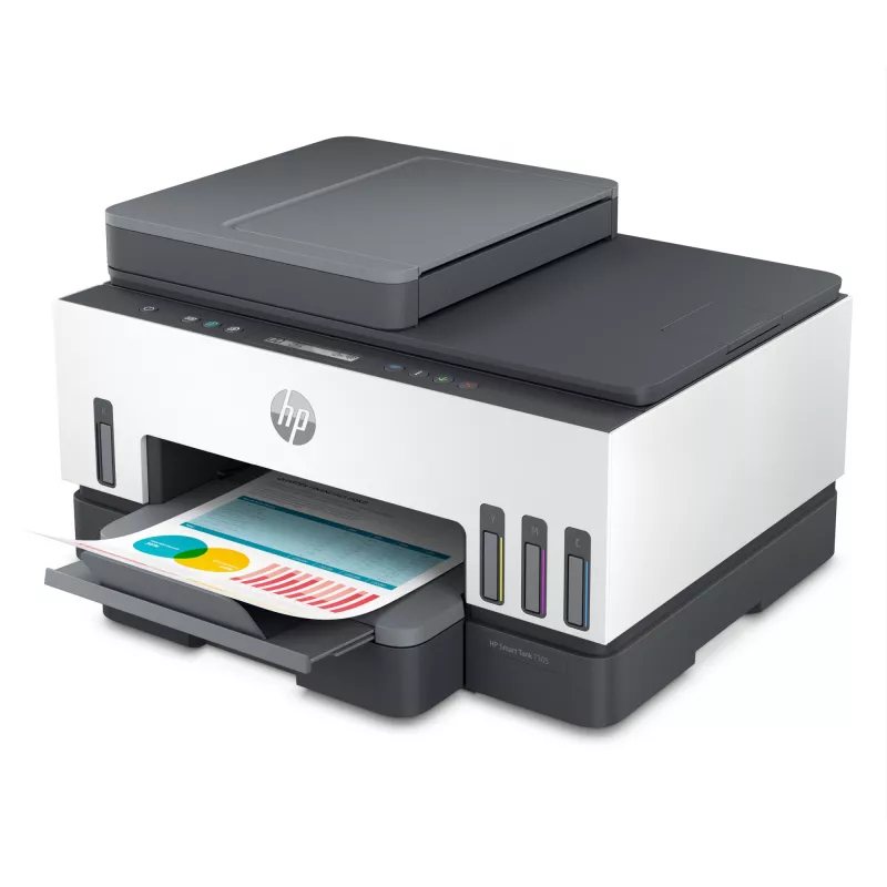 HP Smart Tank 7305 Bezprzewodowa kolorowa drukarka wielofunkcyjna, drukowanie dwustronne; kopiarka, skaner
