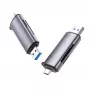 Czytnik kart Ugreen 50706 USB/Micro-USB srebrny