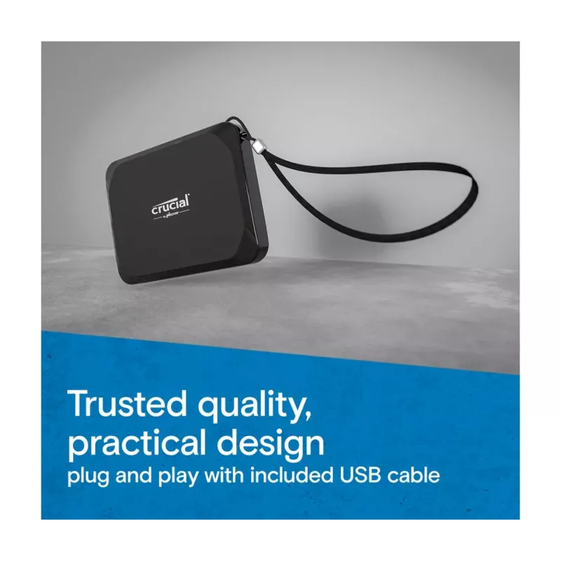 MICRON / CRUCIAL Przenośny dysk SSD – Crucial X9 – 4 TB – USB-C 3.2 Gen 2