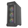 GENESIS Irid 505 ARGB Midi Tower Czarny, Przezroczysty