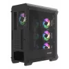 GENESIS Irid 505 ARGB Midi Tower Czarny, Przezroczysty