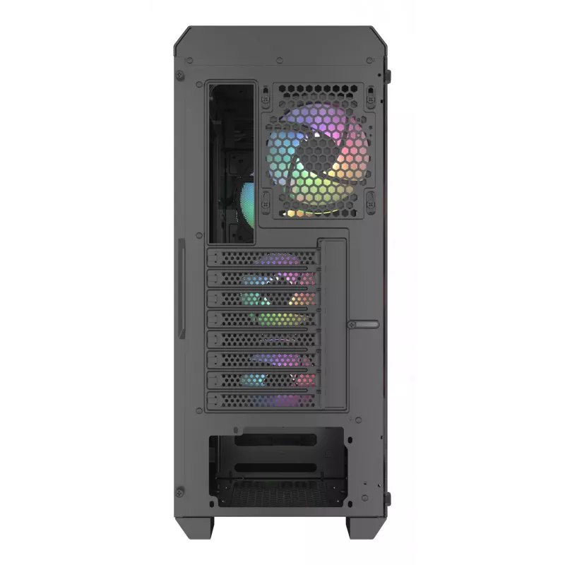 GENESIS Irid 505 ARGB Midi Tower Czarny, Przezroczysty