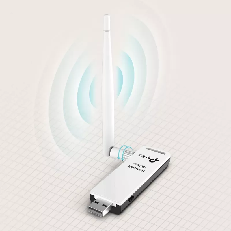 Karta sieciowa TP-Link TL-WN722N, WLAN 150 Mbit/s, USB, Wi-Fi 4, 2,4 GHz