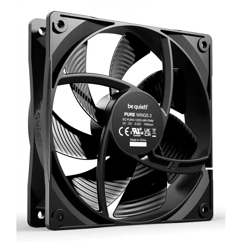 be quiet Pure Wings 3 120mm PWM Wentylator do obudowy komputera 12 cm Czarny 1 szt.