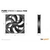 be quiet Pure Wings 3 120mm PWM Wentylator do obudowy komputera 12 cm Czarny 1 szt.